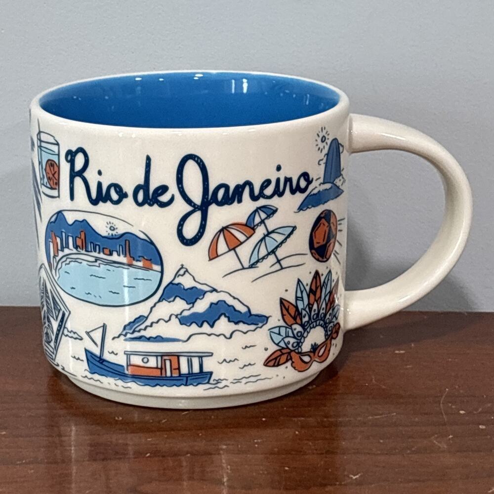 Starbucks Coffee "Been There Series" Rio De Janeiro Brazil Coffee Cup Mug (14oz) - Picture 1 of 7